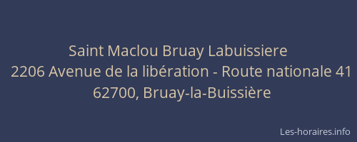 Saint Maclou Bruay Labuissiere