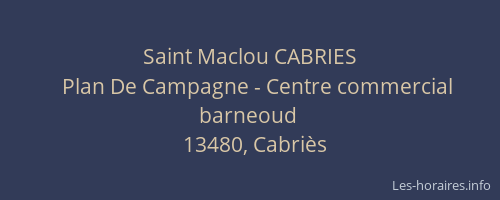 Saint Maclou CABRIES