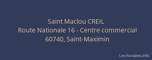 Saint Maclou CREIL