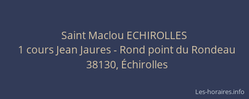 Saint Maclou ECHIROLLES