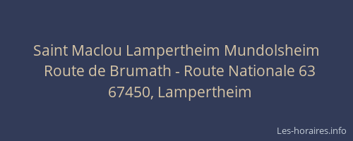 Saint Maclou Lampertheim Mundolsheim