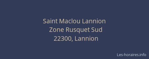 Saint Maclou Lannion