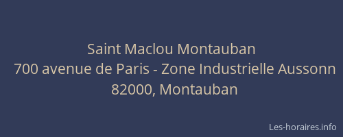 Saint Maclou Montauban
