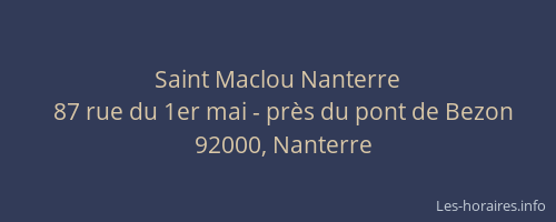 Saint Maclou Nanterre