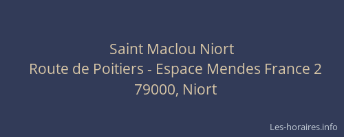 Saint Maclou Niort