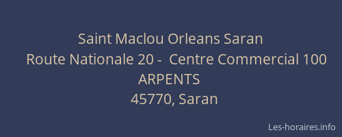 Saint Maclou Orleans Saran