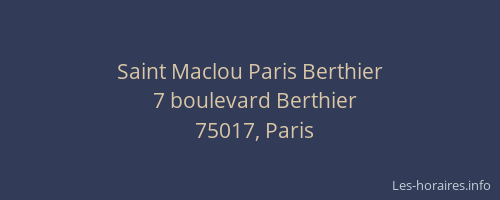 Saint Maclou Paris Berthier