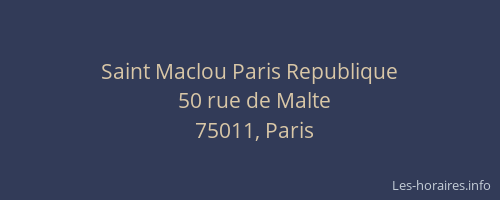 Saint Maclou Paris Republique