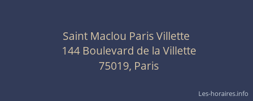 Saint Maclou Paris Villette