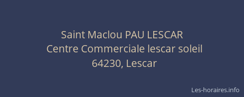 Saint Maclou PAU LESCAR