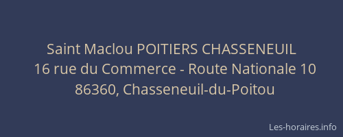 Saint Maclou POITIERS CHASSENEUIL