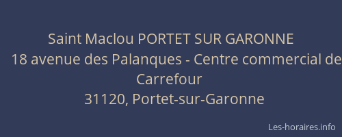 Saint Maclou PORTET SUR GARONNE
