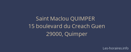 Saint Maclou QUIMPER