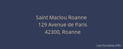 Saint Maclou Roanne