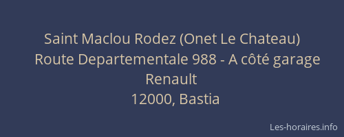 Saint Maclou Rodez (Onet Le Chateau)