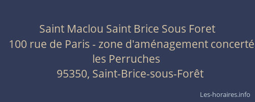 Saint Maclou Saint Brice Sous Foret