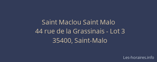 Saint Maclou Saint Malo