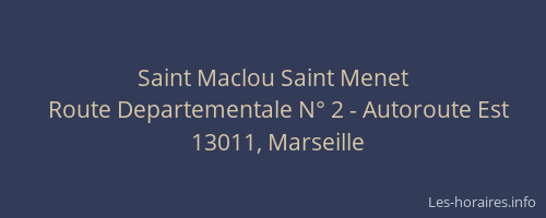 Saint Maclou Saint Menet