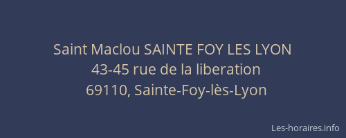 Saint Maclou SAINTE FOY LES LYON