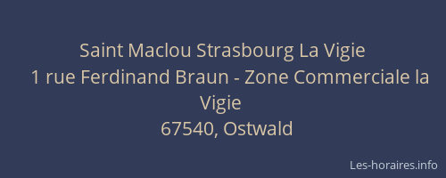 Saint Maclou Strasbourg La Vigie