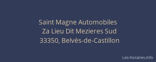 Saint Magne Automobiles