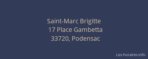 Saint-Marc Brigitte