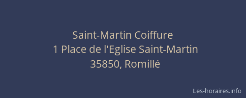 Saint-Martin Coiffure