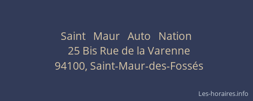 Saint   Maur   Auto   Nation