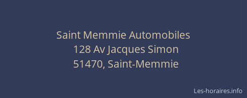 Saint Memmie Automobiles