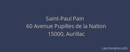 Saint-Paul Pain