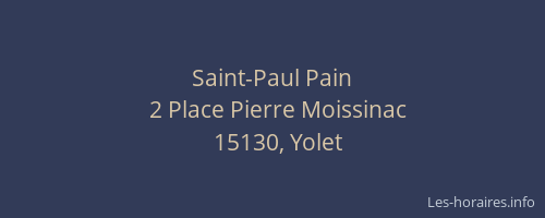 Saint-Paul Pain