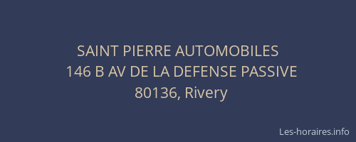 SAINT PIERRE AUTOMOBILES