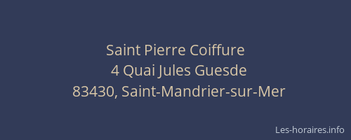 Saint Pierre Coiffure