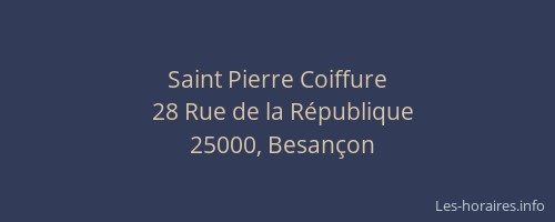 Saint Pierre Coiffure