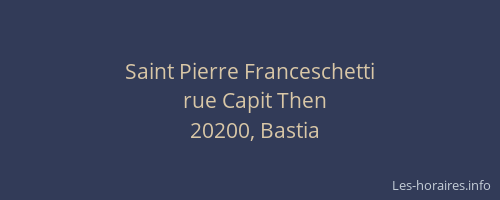 Saint Pierre Franceschetti