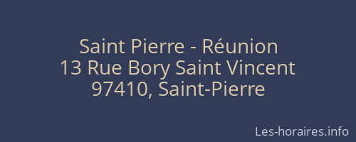 Saint Pierre - Réunion