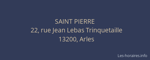 SAINT PIERRE