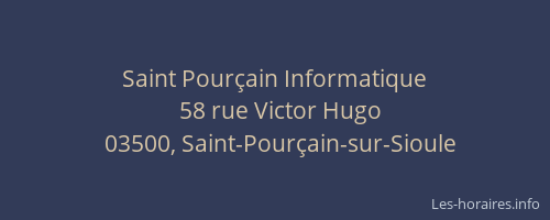 Saint Pourçain Informatique