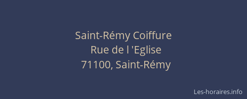 Saint-Rémy Coiffure