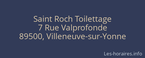 Saint Roch Toilettage