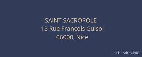 SAINT SACROPOLE