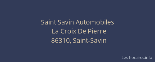 Saint Savin Automobiles