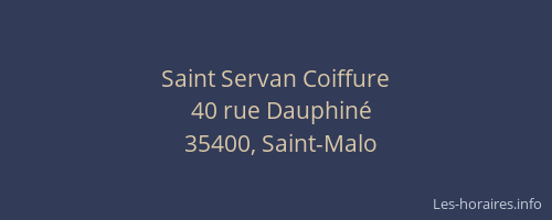 Saint Servan Coiffure