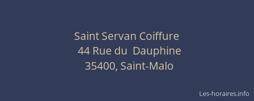 Saint Servan Coiffure