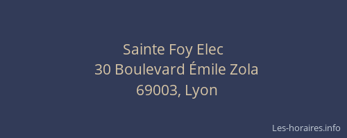 Sainte Foy Elec