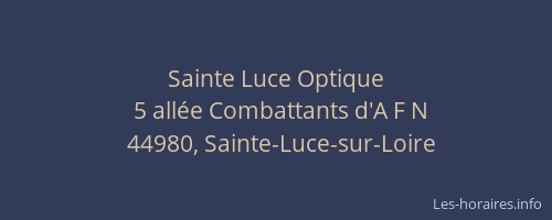 Sainte Luce Optique