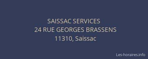 SAISSAC SERVICES