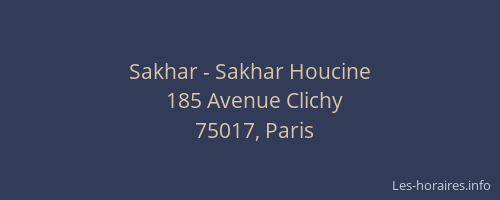 Sakhar - Sakhar Houcine
