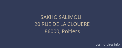 SAKHO SALIMOU