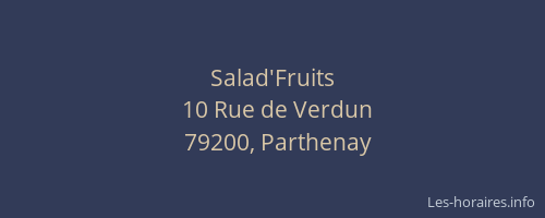Salad'Fruits